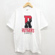 XL★古着 フルーツオブザルーム 半袖 ビンテージ Tシャツ メンズ 80年代 80s R コットン クルーネック USA製 ホワイト【spe】 26jun24