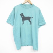 XL★古着 半袖 ビンテージ Tシャツ メンズ 90年代 90s The Black Dog 大きいサイズ クルーネック USA製 薄緑 グリーン 【spe】 25aug19 中古