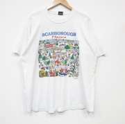 XL★古着 スクリーンスターズ 半袖 ビンテージ Tシャツ メンズ 90年代 90s 街 クルーネック USA製 白 ホワイト 【spe】 25sep04 中古