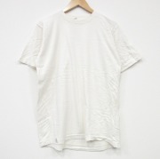 M★古着 ジョッキー 半袖 ビンテージ Tシャツ メンズ 90年代 90s 無地 コットン クルーネック USA製 生成り 【spe】 25sep08 中古