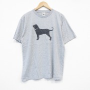 XL★古着 半袖 ビンテージ Tシャツ メンズ 00年代 00s THE Black Dog クルーネック USA製 グレー 霜降り 【spe】 25sep17 中古