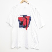 XL★古着 フルーツオブザルーム 半袖 ビンテージ Tシャツ メンズ 90年代 90s 音符 大きいサイズ クルーネック USA製 白 ホワイト 【spe】 25sep22 中古