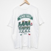 XL★古着 半袖 ビンテージ Tシャツ メンズ 00年代 00s セニョールフロッグ 両面プリント 大きいサイズ クルーネック 白 ホワイト 【spe】 25sep27 中古