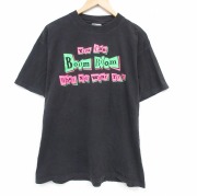 XL★古着 オニータ ONEITA 半袖 ロック バンド ビンテージ Tシャツ メンズ 90年代 90s ビーチボーイズ コットン クルーネック USA製 黒【spe】 26mar19