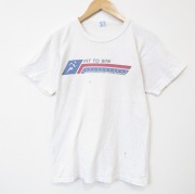 M★古着 チャンピオン champion 半袖 ビンテージ Tシャツ メンズ 80年代 80s ミリタリー USアーミー フィットネスプログラム コットン クルーネック USA製 白【spe】 26apr06