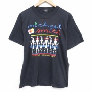 L★古着 スクリーンスターズ 半袖  ビンテージ ロック バンド Tシャツ メンズ 90年代 90s マイケルWスミス クルーネック USA製 ブラ\ック【spe】 26may19