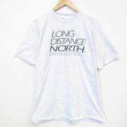 XL★古着 オニータ ONEITA 半袖 ビンテージ Tシャツ メンズ 90年代 90s LONG コットン クルーネック グレー 霜降り【spe】 26may30