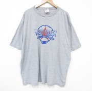 XL★古着 アディダス adidas 半袖 ビンテージ Tシャツ メンズ 90年代 90s ウエストコースト 大きいサイズ クルーネック グレー 霜降り【spe】 26jun02