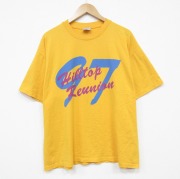 XL★古着 ヘインズ 半袖 ビンテージ Tシャツ メンズ 90年代 90s 97 大きいサイズ クルーネック USA製 イエロー【spe】 26jun15