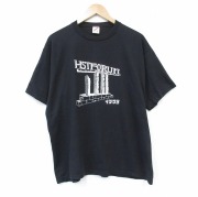 L★古着 ジャージーズ 半袖 ビンテージ Tシャツ メンズ 90年代 90s HSTFORUM クルーネック USA製 ブラック【spe】 26jun16