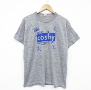 L★古着 ラッセル 半袖 ビンテージ Tシャツ メンズ 70年代 70s cosby クルーネック グレー 霜降り【spe】 26jun16