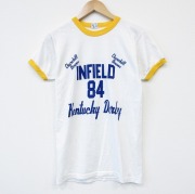 チャンピオン 80s 半袖Tシャツ ケンタッキーダービー ホワイト メンズS相当 | 古着