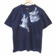 M★古着 半袖 ビンテージ Tシャツ メンズ 90年代 90s コアラ コットン クルーネック オーストラリア製 ネイビー【spe】 26jun19