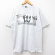 XL★古着 半袖 ビンテージ ロック バンド Tシャツ メンズ 00年代 00s U2 大きいサイズ クルーネック USA製 薄グレー 霜降り 【spe】 25aug20 中古