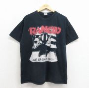 XL★古着 半袖 ビンテージ ロック バンド Tシャツ メンズ 00年代 00s ランシド コットン クルーネック 黒【spe】 26mar30