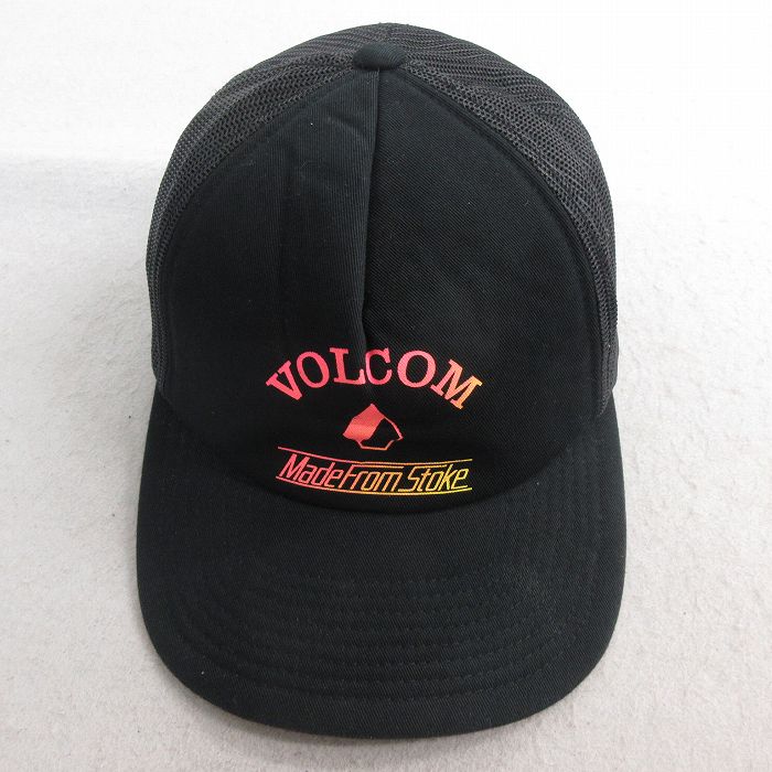 中古 ボルコム VOLCOM メッシュ キャップ 黒 ブラック 25jun30