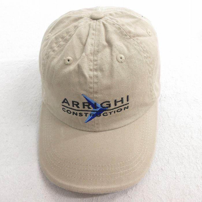 【20%OFF】中古 キャップ ARRIGHI 刺繍 コットン ベージュ カーキ 25jun30