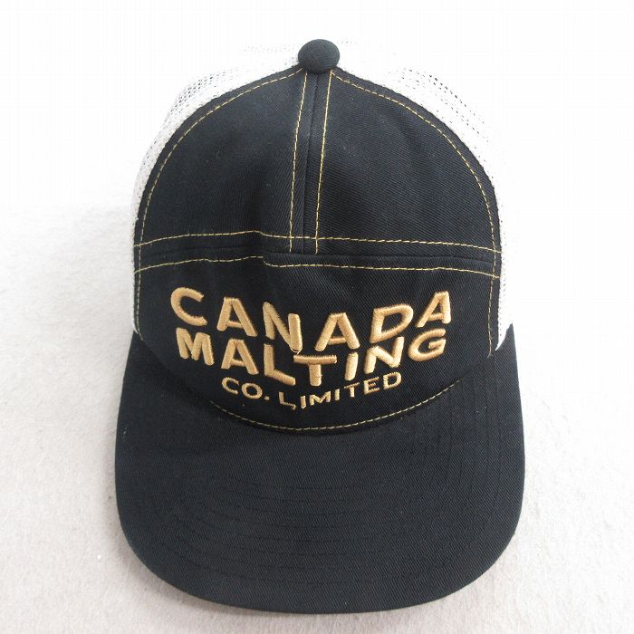 中古 メッシュ キャップ カナダ 刺繍 ツートンカラー 25jul01