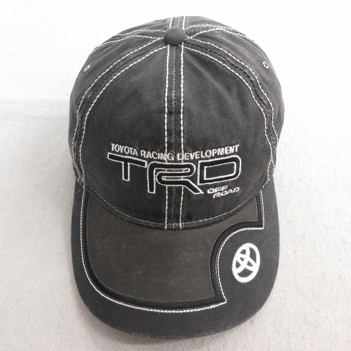 中古 キャップ TRD トヨタ 刺繍 黒 ブラック 25jul01