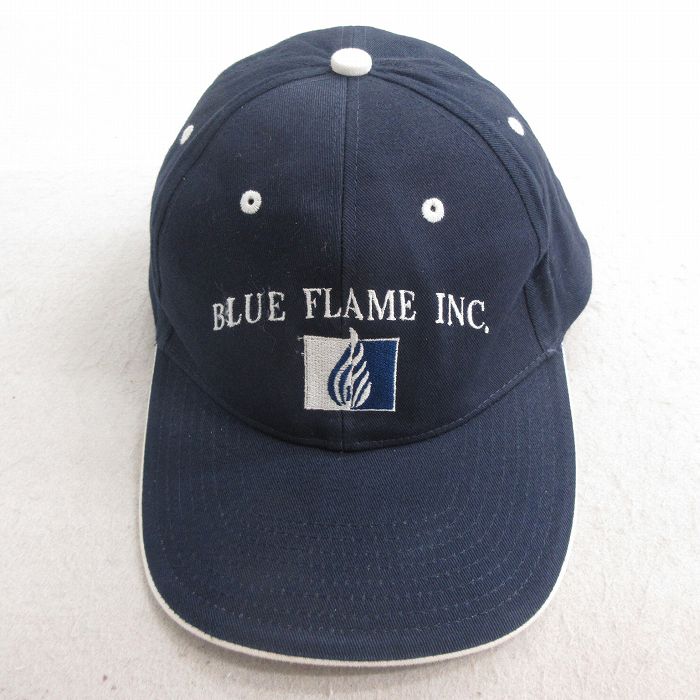 中古 キャップ BLUE 刺繍 コットン 紺 ネイビー 25jul03