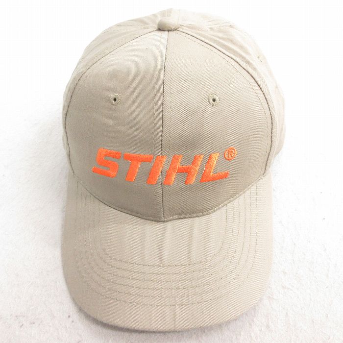 中古 カベラス キャップ STIHL 刺繍 ベージュ カーキ 25jul03