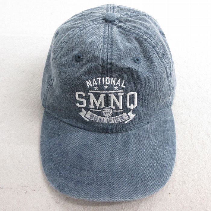 中古 キャップ SMNO 刺繍 コットン グレー 25jul03