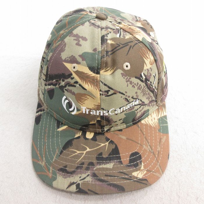 中古 OTTO キャップ カナダ 刺繍 緑 グリーン 迷彩 25jul03