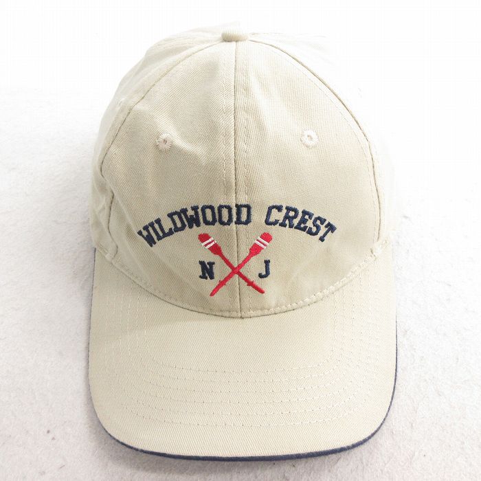 中古 キャップ NJ 刺繍 ベージュ カーキ 25jul03
