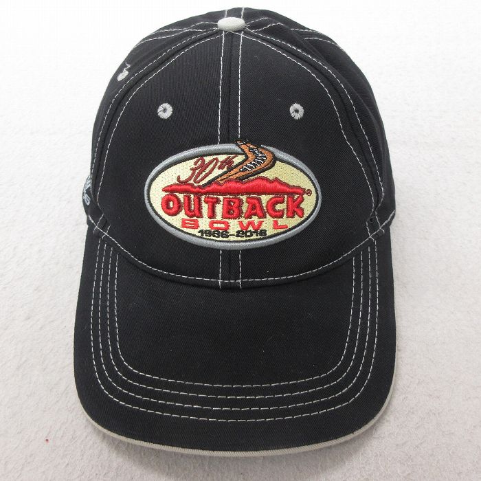 中古 キャップ アウトバック 刺繍 黒 ブラック 25jul08