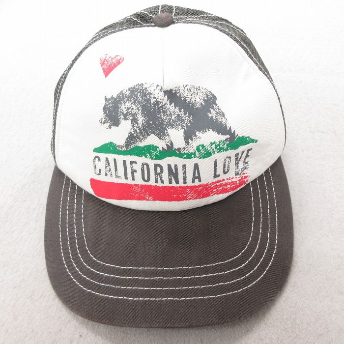 中古 ビラボン BILLABONG メッシュ キャップ カリフォルニア 白他 ホワイト 25jul08