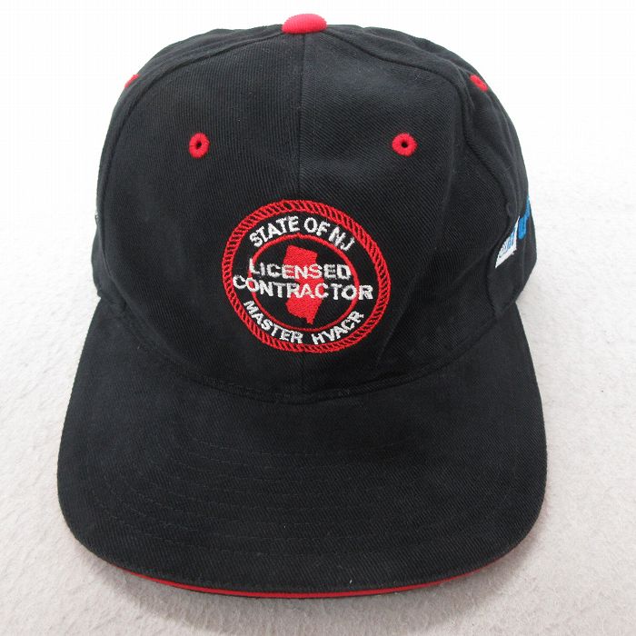 中古 キャップ LICENSED 刺繍 コットン 黒 ブラック 25jul09