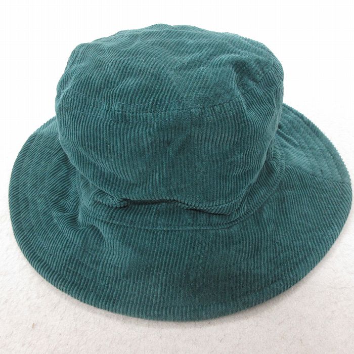 中古 アメリカンイーグル American Eagle ハット コーデュロイ 青緑 25jul15
