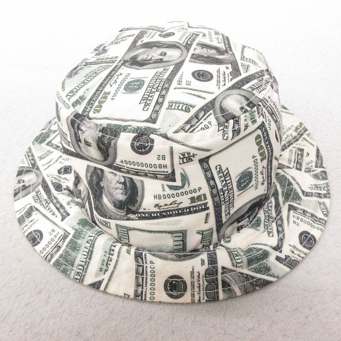 中古 ハット 100ドル札 白他 ホワイト 25jul15
