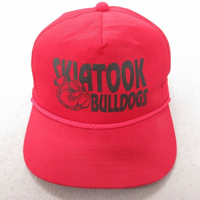 中古 キャップ ブルドッグ 赤 レッド 25jul15