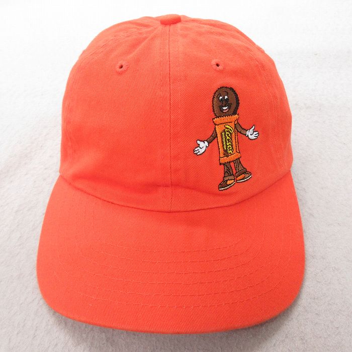 中古 キャップ ハーシーズ 刺繍 オレンジ 25jul15