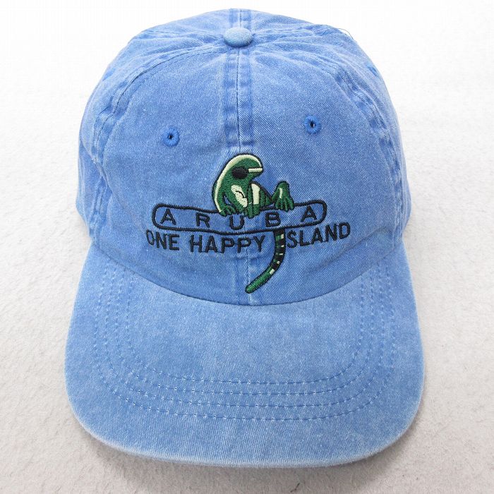 中古 キャップ ARUBA 刺繍 薄紺 ネイビー 25jul16
