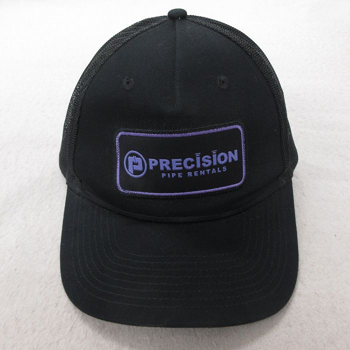 中古 メッシュ キャップ PRECISION コットン 黒 ブラック 25jul22