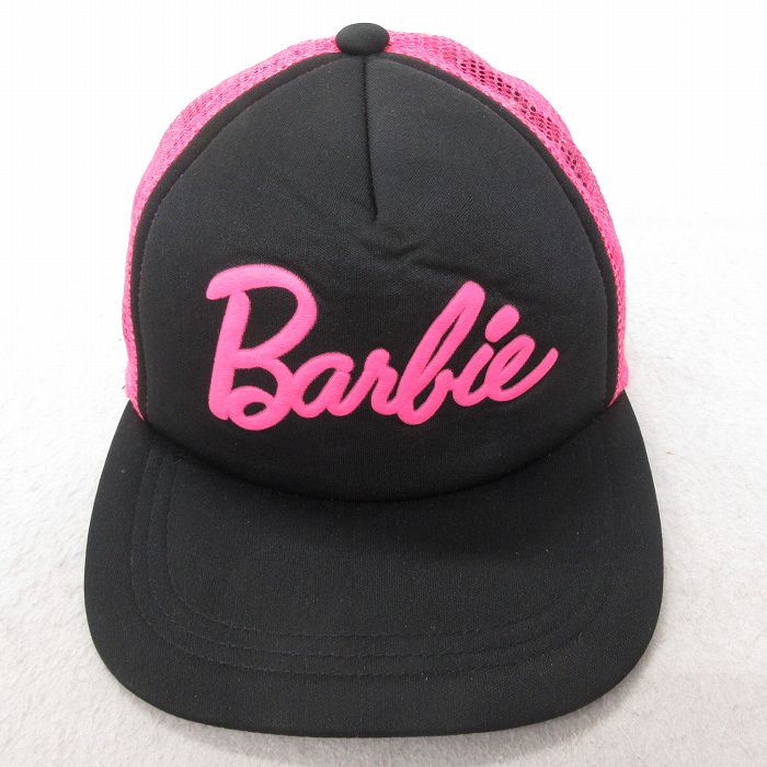 中古 メッシュ キャップ Barbie ツートンカラー ピンク 25jul22