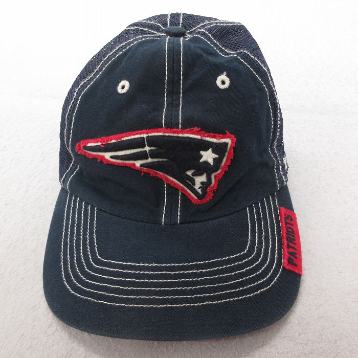 【20%OFF】中古 メッシュ キャップ NFL ニューイングランドペイトリオッツ コットン 紺 ネイビー アメフト スーパーボウル 25jul22