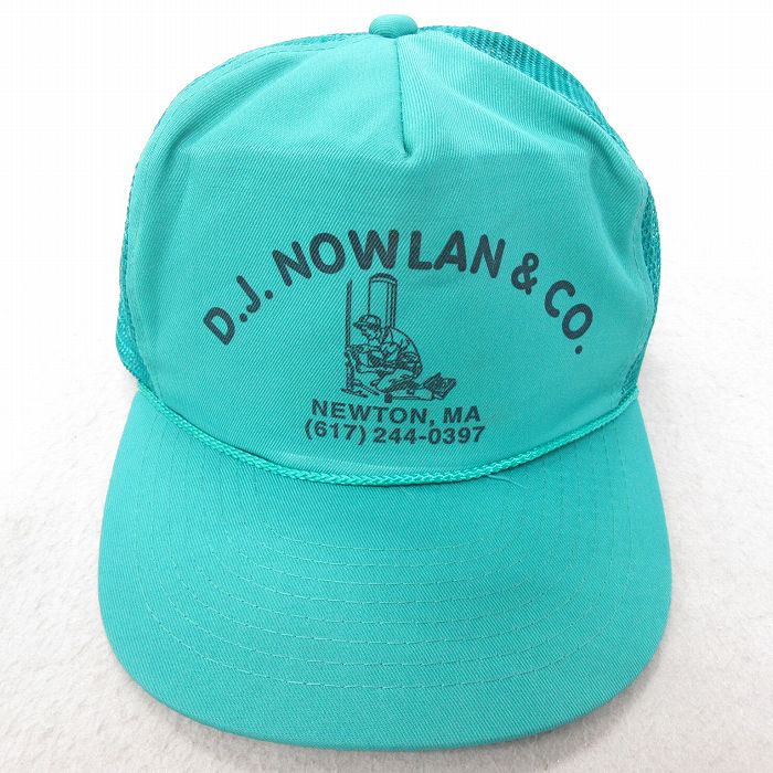 中古 メッシュ キャップ NEWTON 青緑 25jul22