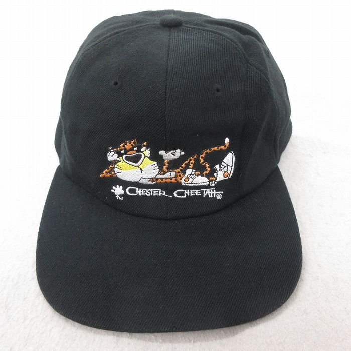 中古 キャップ チャスターチーター 刺繍 黒 ブラック 25jul22