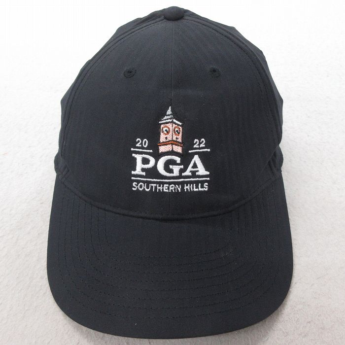 中古 ナイキ NIKE キャップ PGA 刺? 黒 ブラック 25jul23