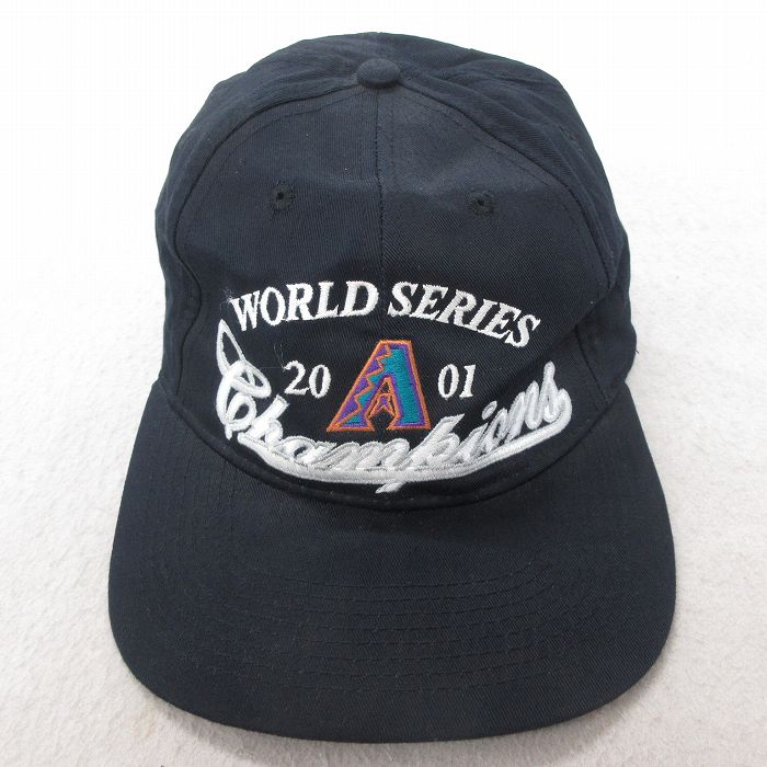 中古 キャップ 00年代 00s MLB アリゾナダイヤモンドバックス 刺繍 黒 ブラック メジャーリーグ ベースボール 野球 【spe】 25jul23