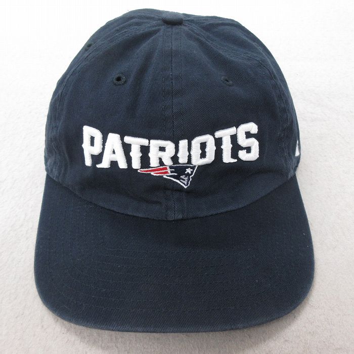 中古 キャップ NFL ニューイングランドペイトリオッツ 刺繍 紺 ネイビー アメフト スーパーボウル 25jul23
