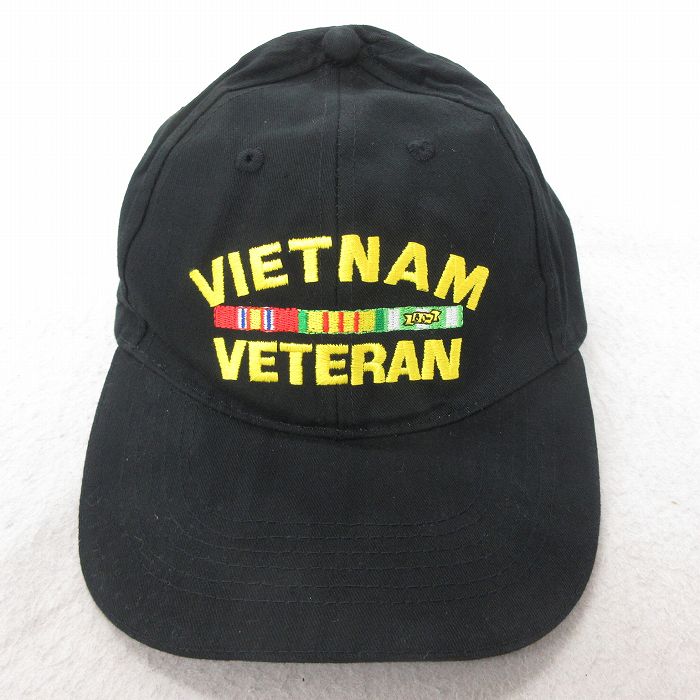 【50%OFF】中古 キャップ ベトナム 刺繍 コットン 黒 ブラック 25jul23