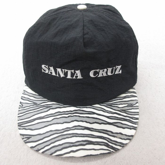 中古 キャップ サンタクルーズ 刺繍 黒 ブラック 25jul23