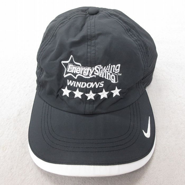 中古 ナイキ NIKE キャップ WINDOWS 刺繍 黒 ブラック 25jul23