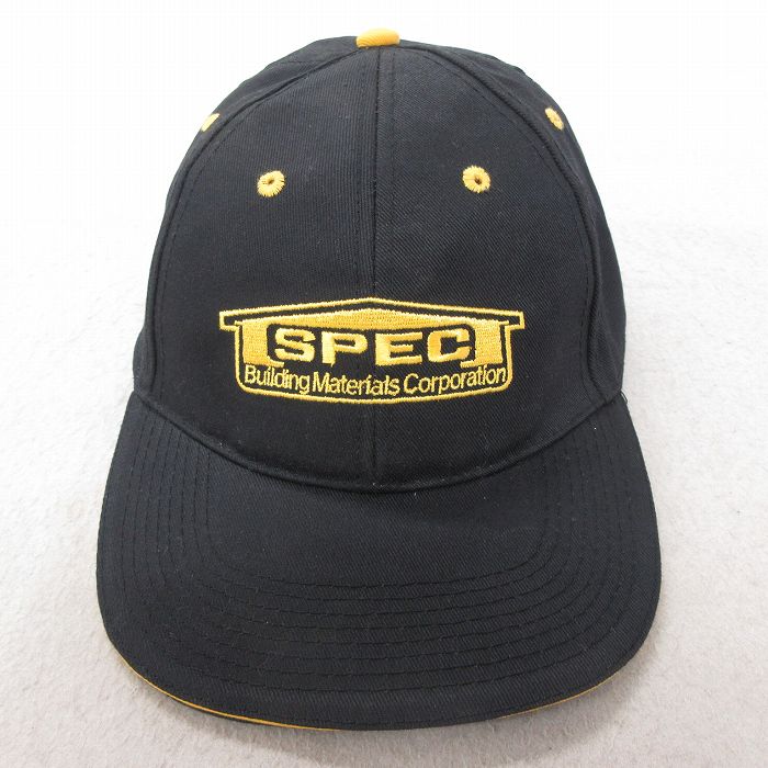 中古 キャップ SPEC 刺繍 黒 ブラック 25jul23