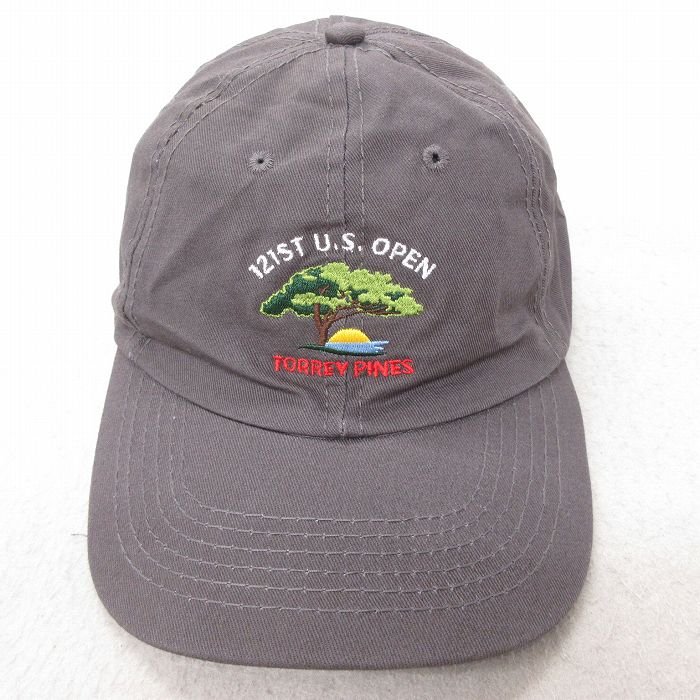中古 キャップ USオープン 刺繍 グレー 25jul23