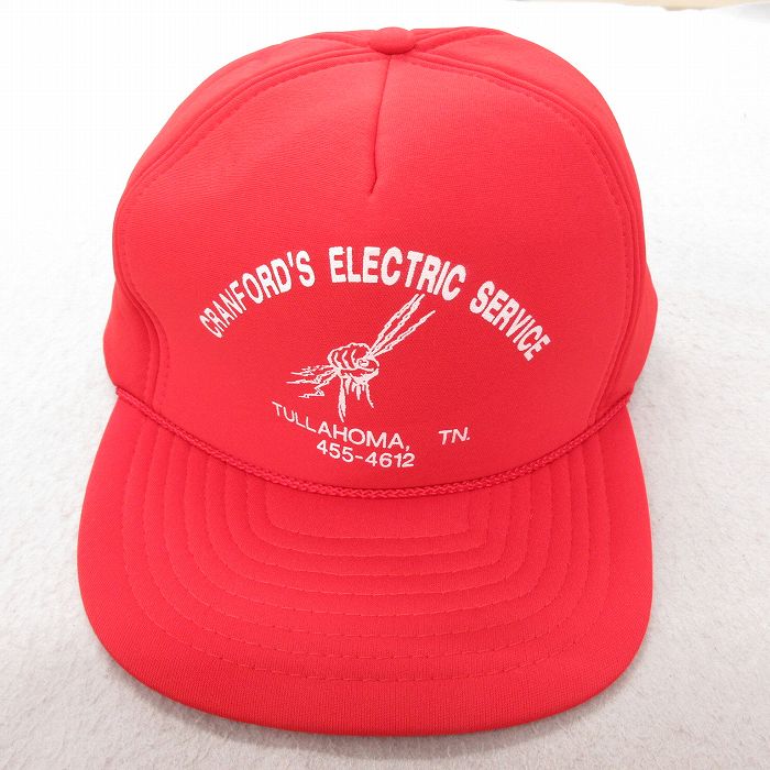 中古 メッシュ キャップ エレクトリック 赤 レッド 25jul23